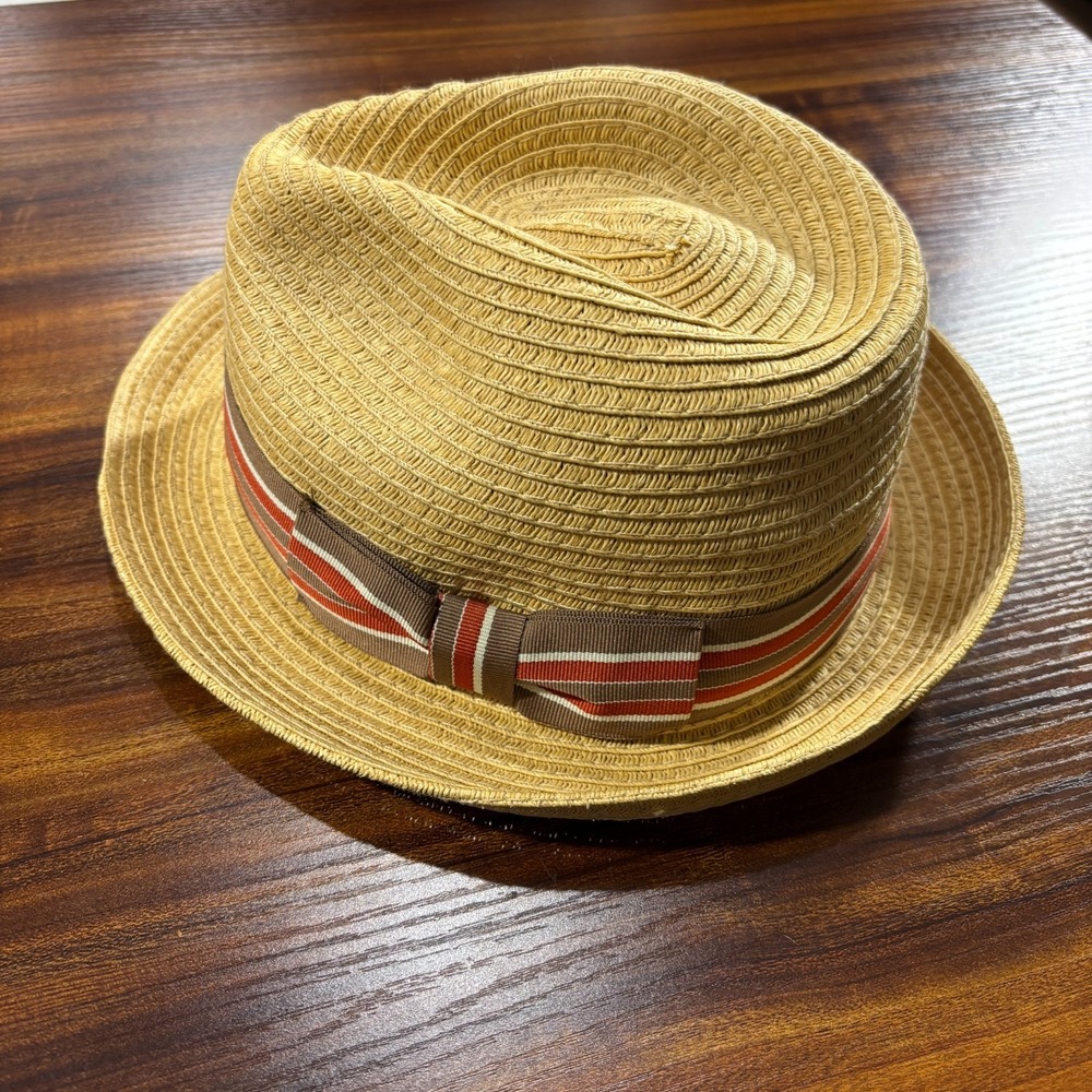 Authentic Scala Classico Hat Size‎ Small Medium 100% Toyo Natural Fedora